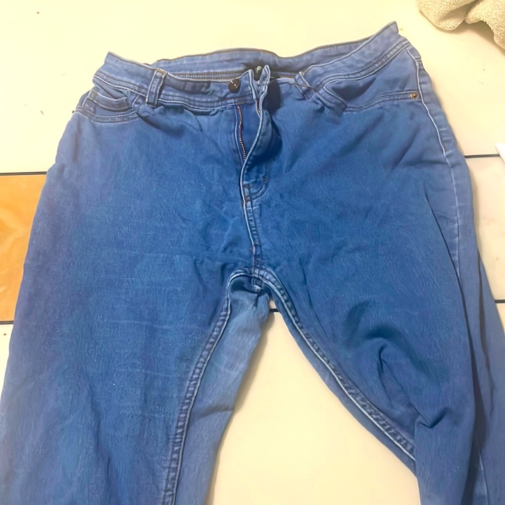 Size 12 light blue pants *crotch was ripped tho it is fixable*
